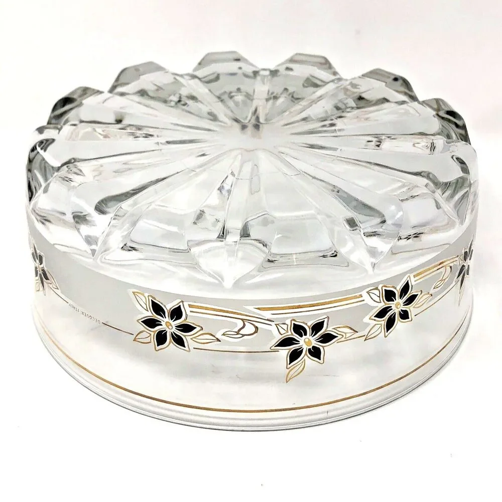 MCM Decover Italy Glass Chip & Dip Elegant Snack Bowl Set VTG Mod 60s